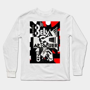 Bauhaus abstract graphic art Long Sleeve T-Shirt